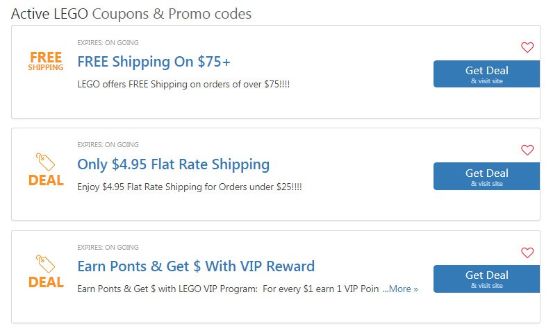 lego store coupons