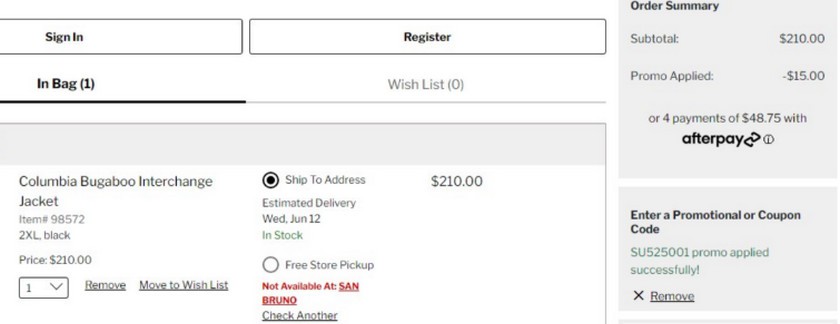 DXL $15 OFF