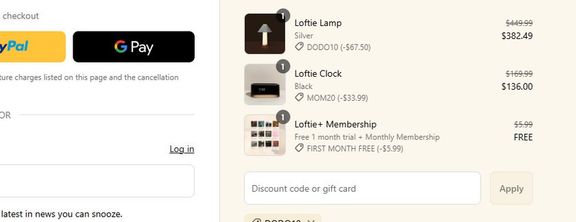 Loftie 10% OFF