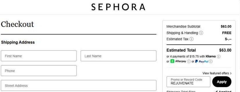 Sephora Free Gift